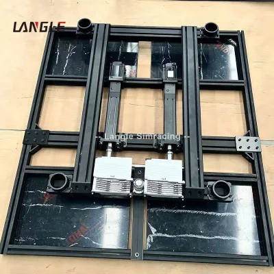 150mm 2DOF Cockpit Motion Cockpit With Casters & Leveling Feet Convert 2 Axis to 6 Axis Motion Platform Upgrade Kit