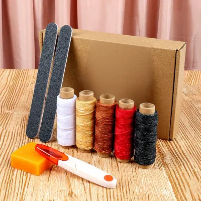 Cross-border Versatile Square Kit Leather Wax Thread Tool Set Handmade Leathercraft DIY Leatherwork Hand-Sewing Techniques