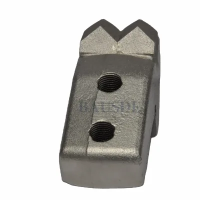Drop Forged Mulcher Mounting Block Double Apex Profile Dual Female Thread Bores Aftermarket Service Spare for Mulching Teeth