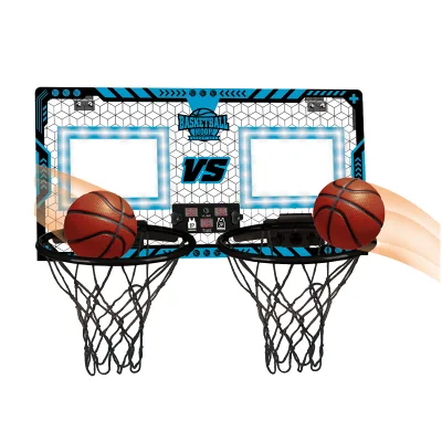 Chengshi Double Player Luminous Basketball Board Toy Sport Game Hanging Plastic Ball Frame Stand for Kids Ages 8-13