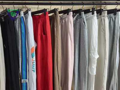 Wholesale Premium Second Hand Jogger Pants Mixed Styles Tapered Sports Pants for Men Women Used Clothing Bales