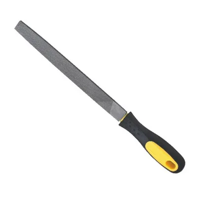 HIYES T12 Flat File Files for Metalworking and Woodworking with Soft Handle Professional Flattening File for Precise Metalwork