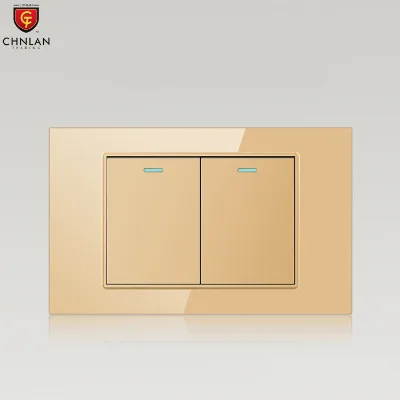CHNLAN Mexico US American Standard 110v Regular Power Wall Switch 1 2 3 4 Gang 1 Way 2 Way Wall Light Switches