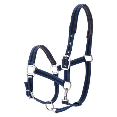 Wholesale Customizable Your Own logo Horse Halter Bridle Nylon Halter with Soft Bands Protection Horse Equipment
