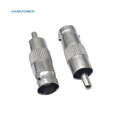 BNC Female Jack to RCA AV Male Plug Adapter Straight Connector