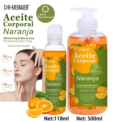 Wholesale 500ml Fresh Orange Vitamin C Essential Oil Skin Care Body Massage Lightening Moisturizing Vitamin C Massage Oil