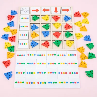 Cognitive Direction Toddlers Wooden Montessori Educational Toys Direction Preschool Learning Toy