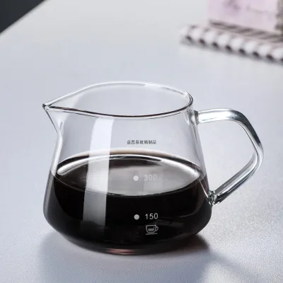 Pour-over Coffee Server High-Borosilicate Heat-Resistant Shatter-Proof Drip-Style Serving Pot Thickened Kettle