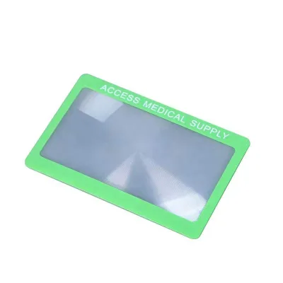 Custom Design Pvc Fresnel Small Magnifying Cards Credit Card Magnifier