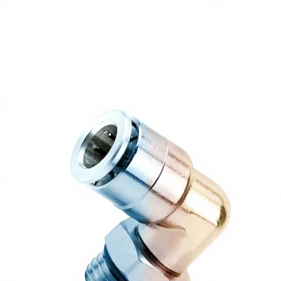 G-thread Pneumatic air Hose Quick-connect Fitting PC8-G02 Brass Nickel Plating; SL10-G03 Sealing Ring; PL6-G01 Made Mainland