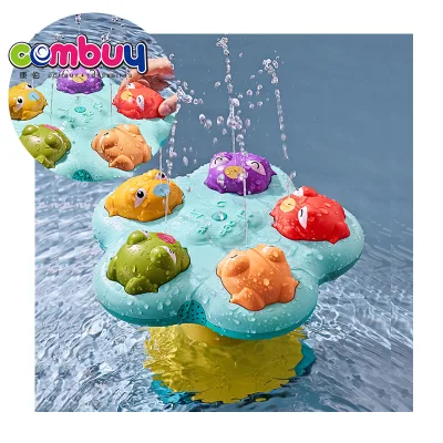 Waterproof Bathroom Music Sound Lighting Baby Electric Toy Bath Frog Fountain