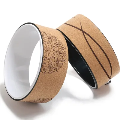 Hot Sale Cork Material ABS Yoga Wheel Roller Wheel of Yoga With Bag