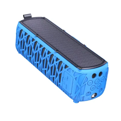 Solar Hiking Speaker With Power Output Function Portable Outdoor Audio Device With LED Light for Trekking Adventure