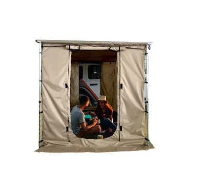 Remaco RCT0118 4x4 4WD SUV Side Awning Tent Shelter with Canvas Fabric Four-Season Use Quick Automatic Opening Double Layers