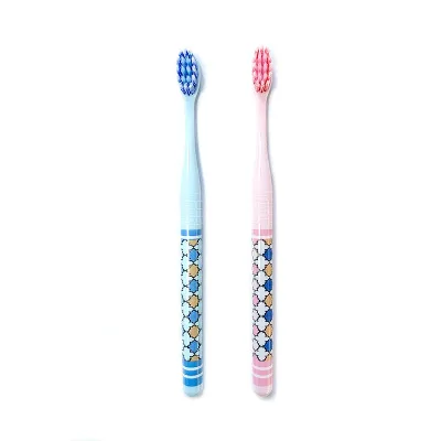 Custom Flat Hole Tufting Spiral Bristles Toothbrush
