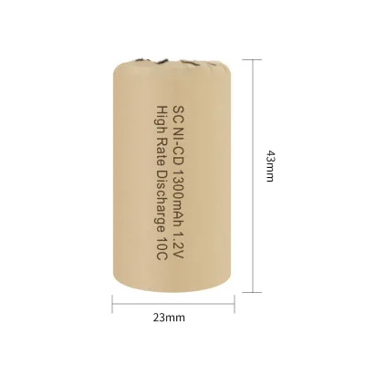 Sub C NiCD Rechargeable Battery 1.2V 1300mAh - 2200mAh Nickel Cadmium Battery for Power Tools Laptop Replacement