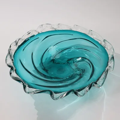 Premium Quality Round Serving Bowl Eco-Friendly Glass Chocolate Tabletop Hot Selling for Home Decor