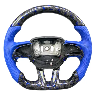 High Quality Carbon Fiber Steering Wheel for Dodge Charger Challenger Hellcat Charger Car Carbon Fiber Steering Wheel