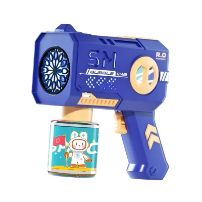 Hot sale high quality bubble gun colorful light children bubble toy outdoor bubble machine