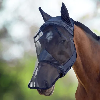 Horse Mask Breathable Insect-fly-proof High-elasticity Equestrian Outdoor Riding Gear for Horses Made