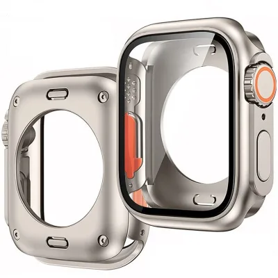 Innovative 360 Full Waterproof Case for Apple Watch Series 10 Cases PC+Glass Back Cover Case for Apple Watch Series 10 46mm