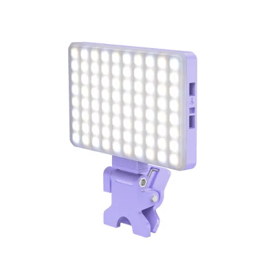 V12A LED Selfie Light Portable Clip for Phone Fill Light Rechargeable 2000mAh Clip on Light, CRI 95+