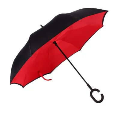 Cheap Upside Down Folding Umbrella Windproof UV Reverse Umbrellas for Car Rain Outdoor Umbrellas//
