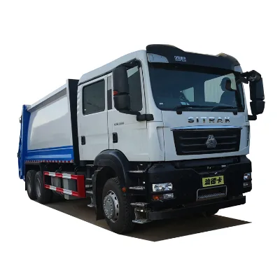 3axle New Sinotruck Sitrak Compactor Garbage Truck Waste Collection Transport Vehicle Left Drive Engine