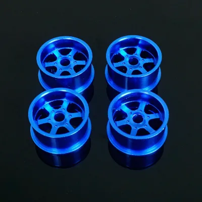 CNC Machining Parts Large Diameter Aluminum Wheel Hub with Anodized Finish for Tamiya Mini 4WD Ready to Ship Poly Bag & Box