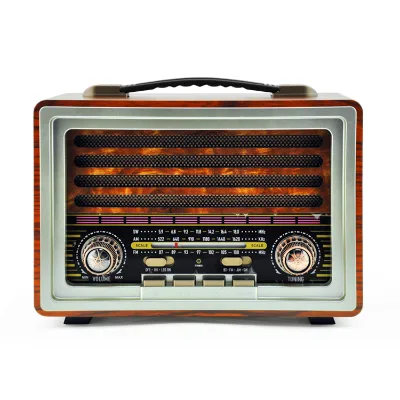 M-2021Bt Meier Classic Wood 1171 Blue3 Band Radio Retro Radio Jack Remote Control With Bt Function