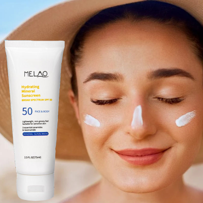 Sunscreen Sun Block Cream Mineral Vegan Sunscreen Spf 50 for All Skin Types