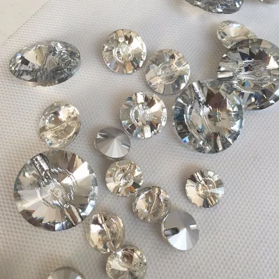 The Round Shape Crystal Beads for Making Wedding Dress Accessory ,sew on Crystal Beads