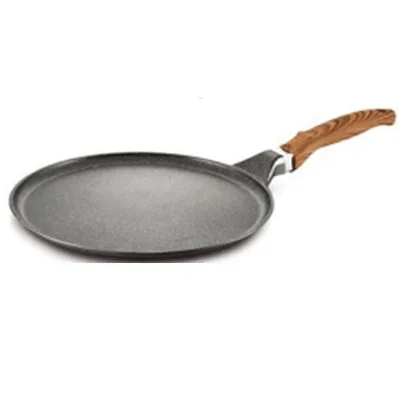 9.5 Inches Lightweight Safe Pizza Pan With Stay-Cool Handle Non-Stick Coating Induction Compatible PFOA Free