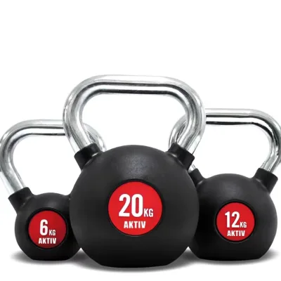 Wholesale Custom Logo Rubber Kettlebell Virgin Rubber Coated Kettlebell China Custom Logo Kettlebell