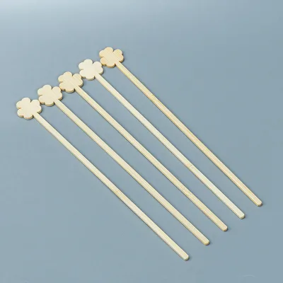 Wholesale Customizable Bamboo Coffee Stick Stirrer Hot New Daily Use Product for Coffee & Tea