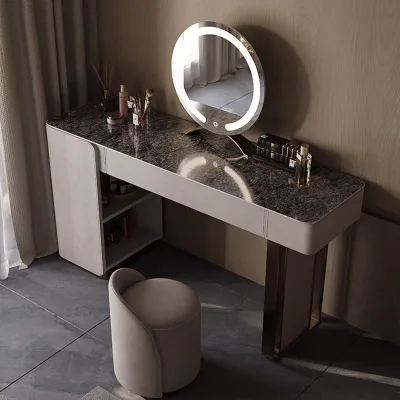 Modern Simple High-end Villa Hotel Apartment with Leather Dresser Section to Adjust the Lighting Dresser
