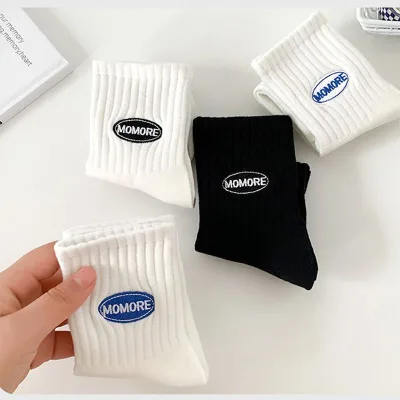 Wholesale Custom Men Crew Socks Autumn Knitted Sweat Absorbent Breathable Deodorant Bottom Logo Athletic Basketball Sports Socks