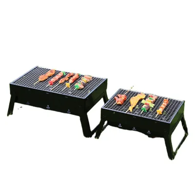 Charcoal Grill Easily Cleaned Smokeless Flat Top Bbq Cast Iron Grill Tool Set for Picnic