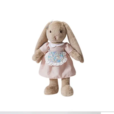 Wholesale Easter Cute Bunny Stuffed Plush Dolls Comforter Baby Rattles for Baby Gifts