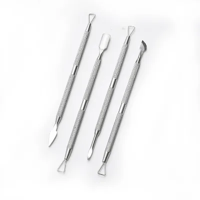 Stock Wholesale Nail Remover Nail File Double-Headed Dual-Use Manicure Tool Nail Removal Pusher TJ05A Basic Packaging