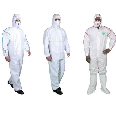 Disposable Protective Breathable Coverall Clothing PPE Work Suit for Men Personal Safety Overalls SF Coveralls with Bound Seams