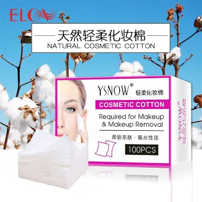 OEM ODM Wholesale Manufacturer 100PCS 200PCS Natural Cosmetic Makeup Remover Facial Face Cotton Pad