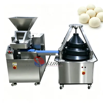 4000pcs/h High Efficiency Dough Divider Rounder Machine Dough Roller