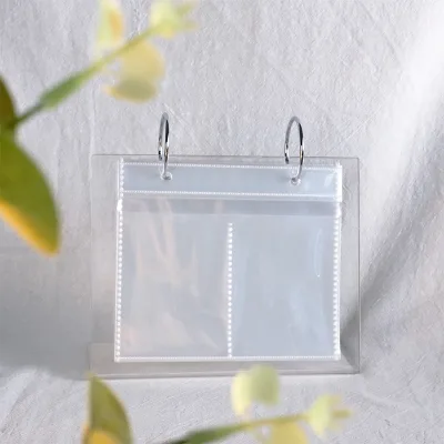 Desk Calendar Photo Album pp Transparent Page Photo Album for 3/4/5/6 Inches Photostand