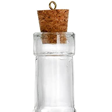 2 Pack Vintage Glass Bottles with Cork, 24 Oz Decorative Glass Bottles, Large Wine Oil Bottles