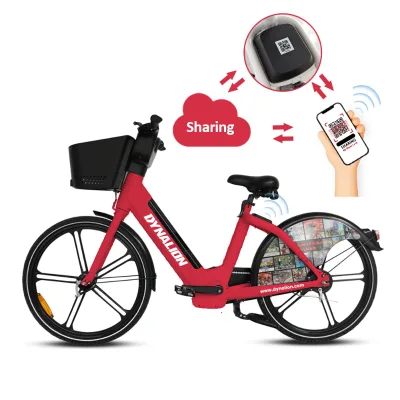 Wholesale QR Code Lock Without Station Bluetooth Rental Business Manufacturers Custom 24 Inch 26 Inch Sharing Electric Bicycle