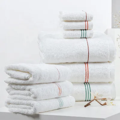 Hotel High Quality White Soft Towels 32s Towel Hot Sale