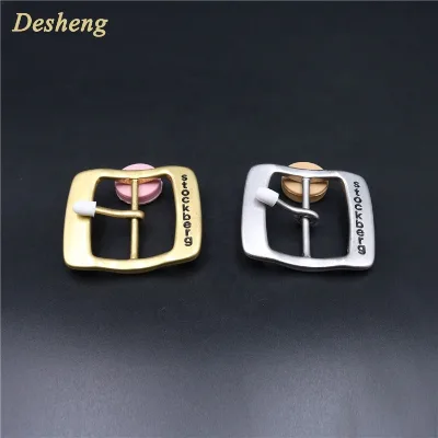 Chiana Manufacture Gold Silver Bag Square Solid Belt Pin Brass Buckle