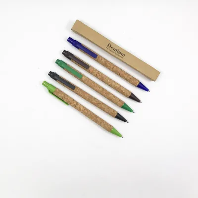 FEMA Wholesale Customized Logo Ballpoint Pen Eco-friendly Recycle Kraft Paper Pen Paper  Box