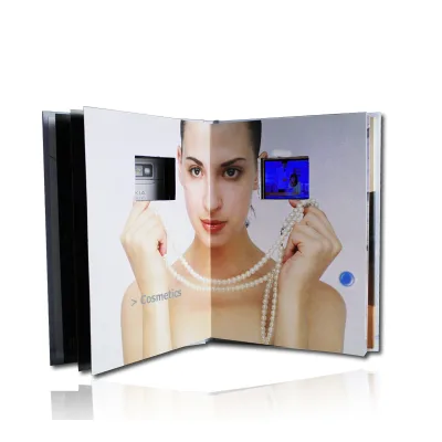 Hot Sale High Quality Price Folded Printing Lcd Screen Booklet Video Advertising Player Brochure Card for Christmas Gifts